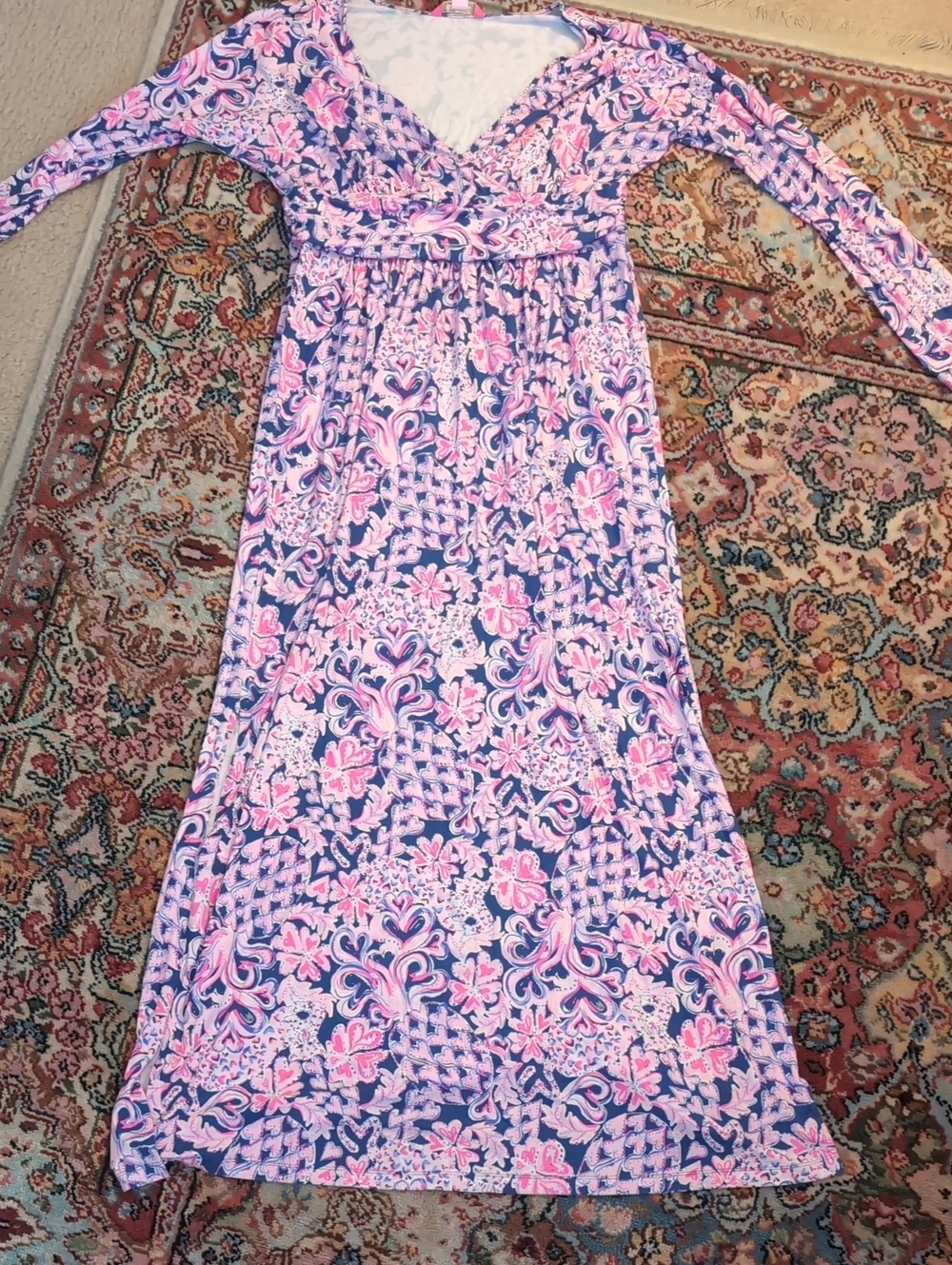 Lilly Pulitzer Pink and Blue Floral Dress